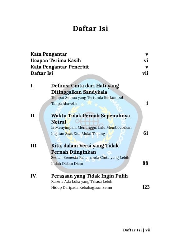 Daftar Isi 1-Mantra Patah Hati